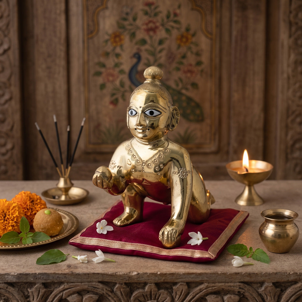 Laddu Gopal Deity - ( 4 inch )