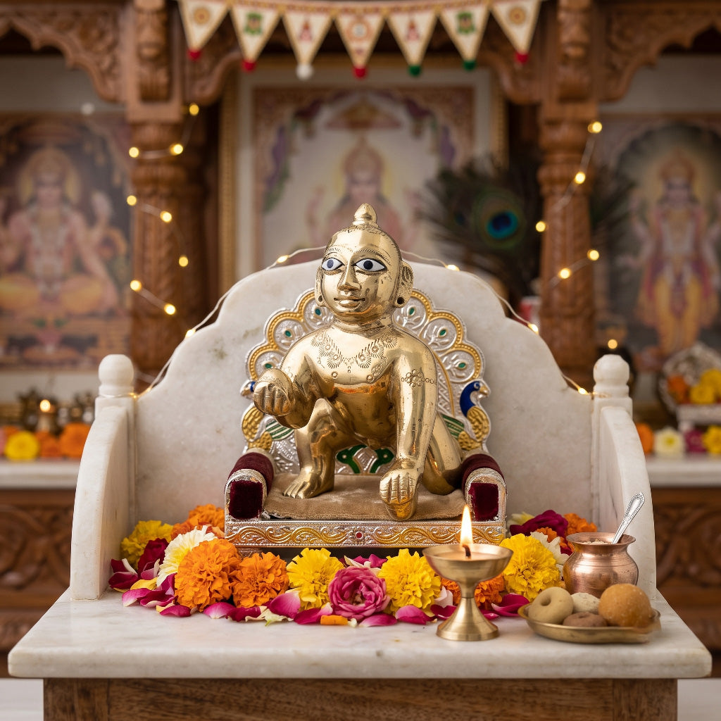 Laddu Gopal Deity ( 3.5 inch )