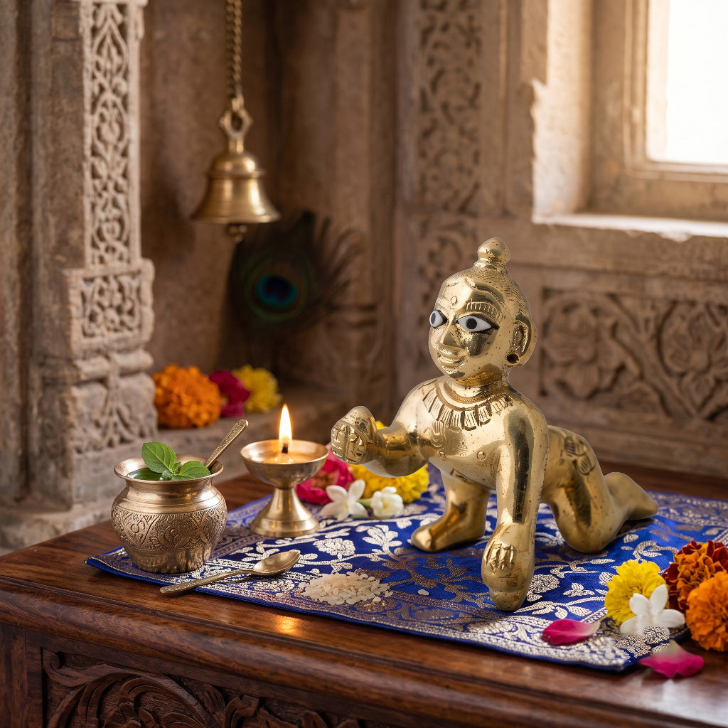 Laddu Gopal Deity - ( 2 inch )