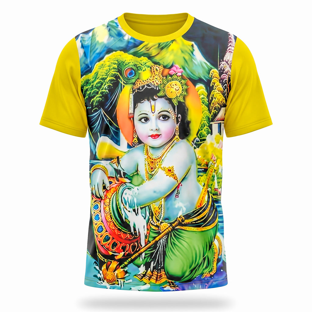 Digital Print T- Shirt Mix Hosiery( 8 year )