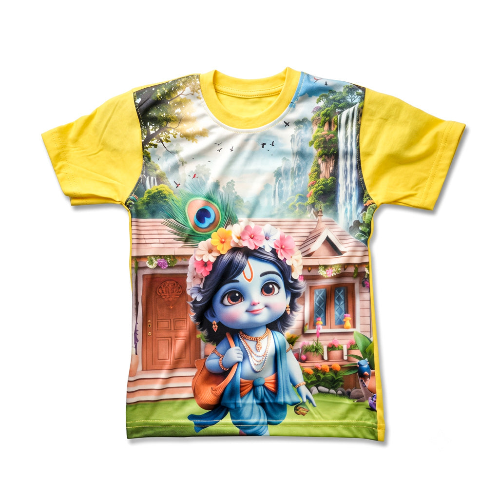 Digital Print T - Shirt Mix Hosiery( 4 year )