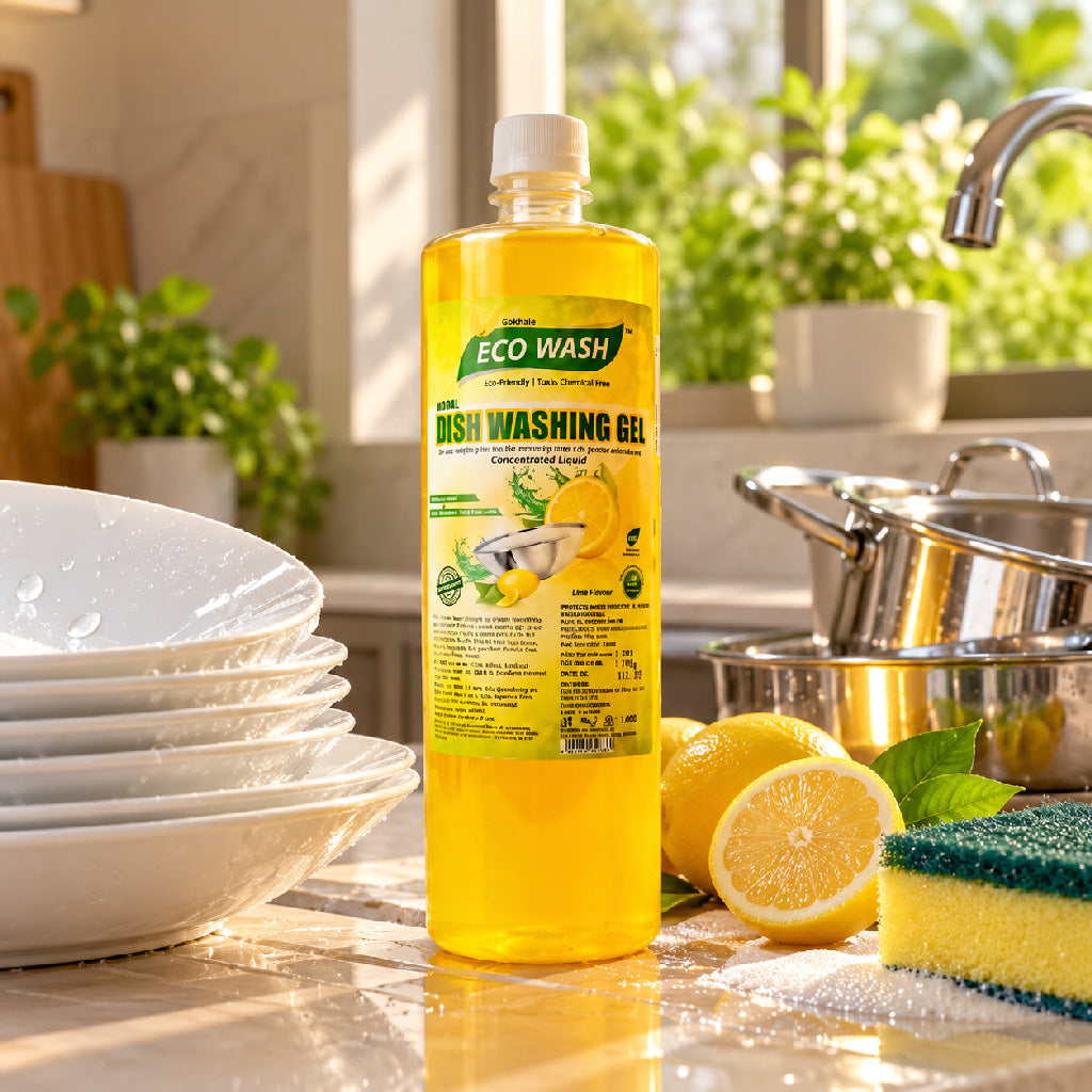 Eco Wash Dish Washing Gel Lime ( 1 liter )
