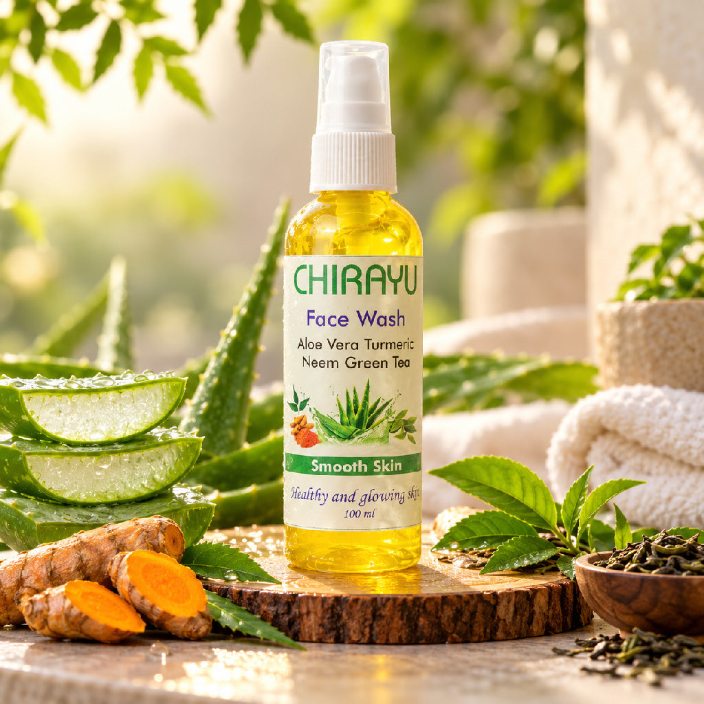 Face Wash - Aloe Vera Turmeric Neem Green Tea - ( 100 ML )