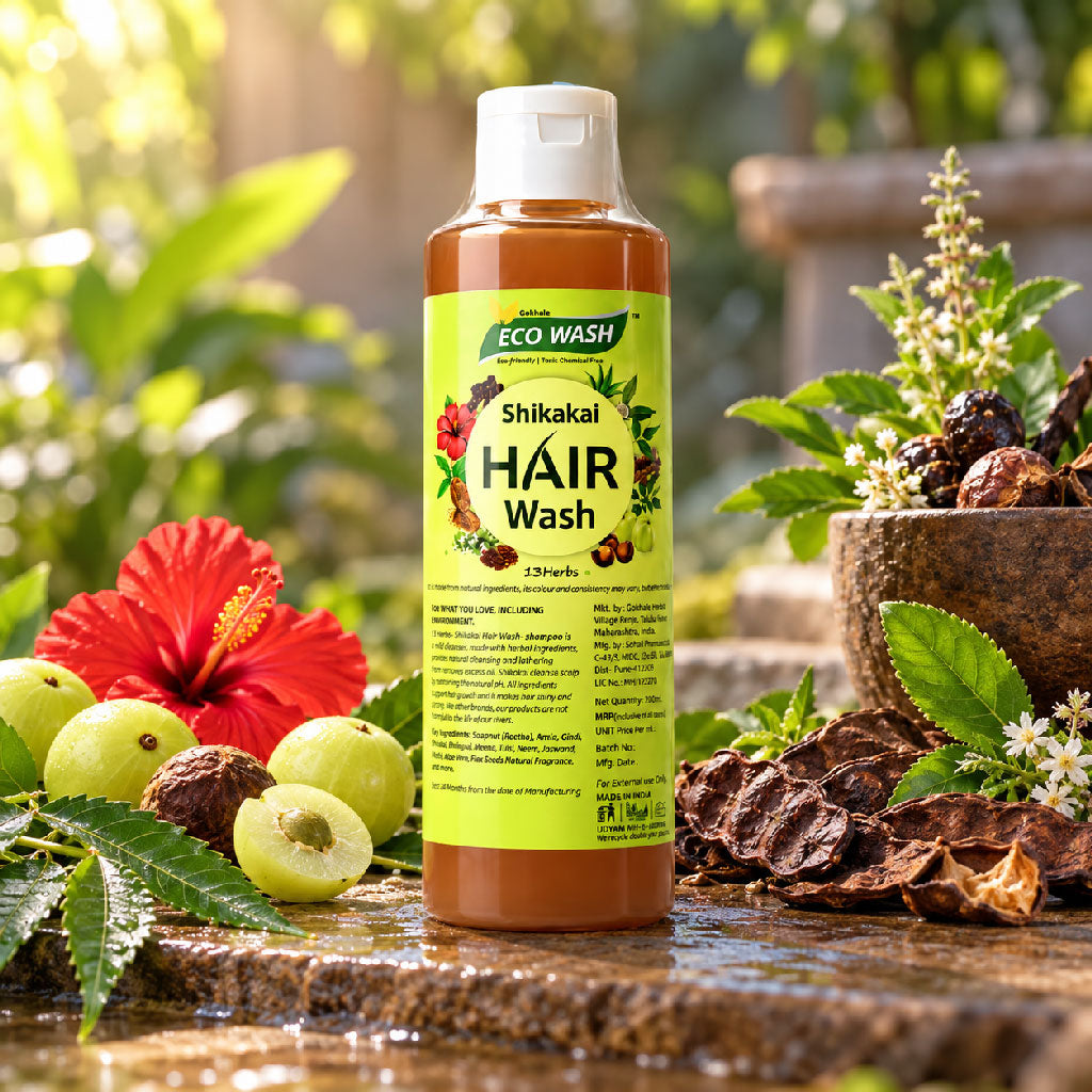 Eco Wash Reetha Shikai Cleanser ( 200 ML )