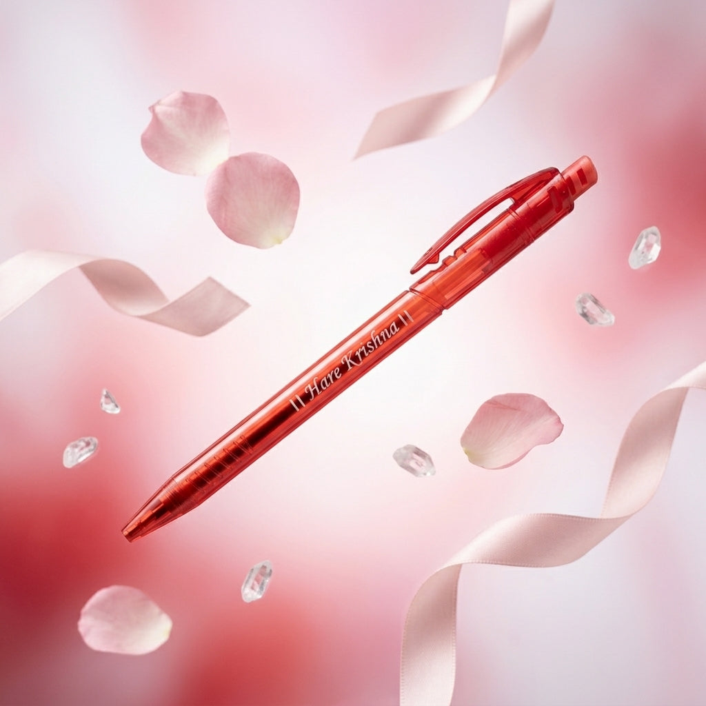 Blessings Transparent Ball Pen Set – Mixed Colours Pack of 10
