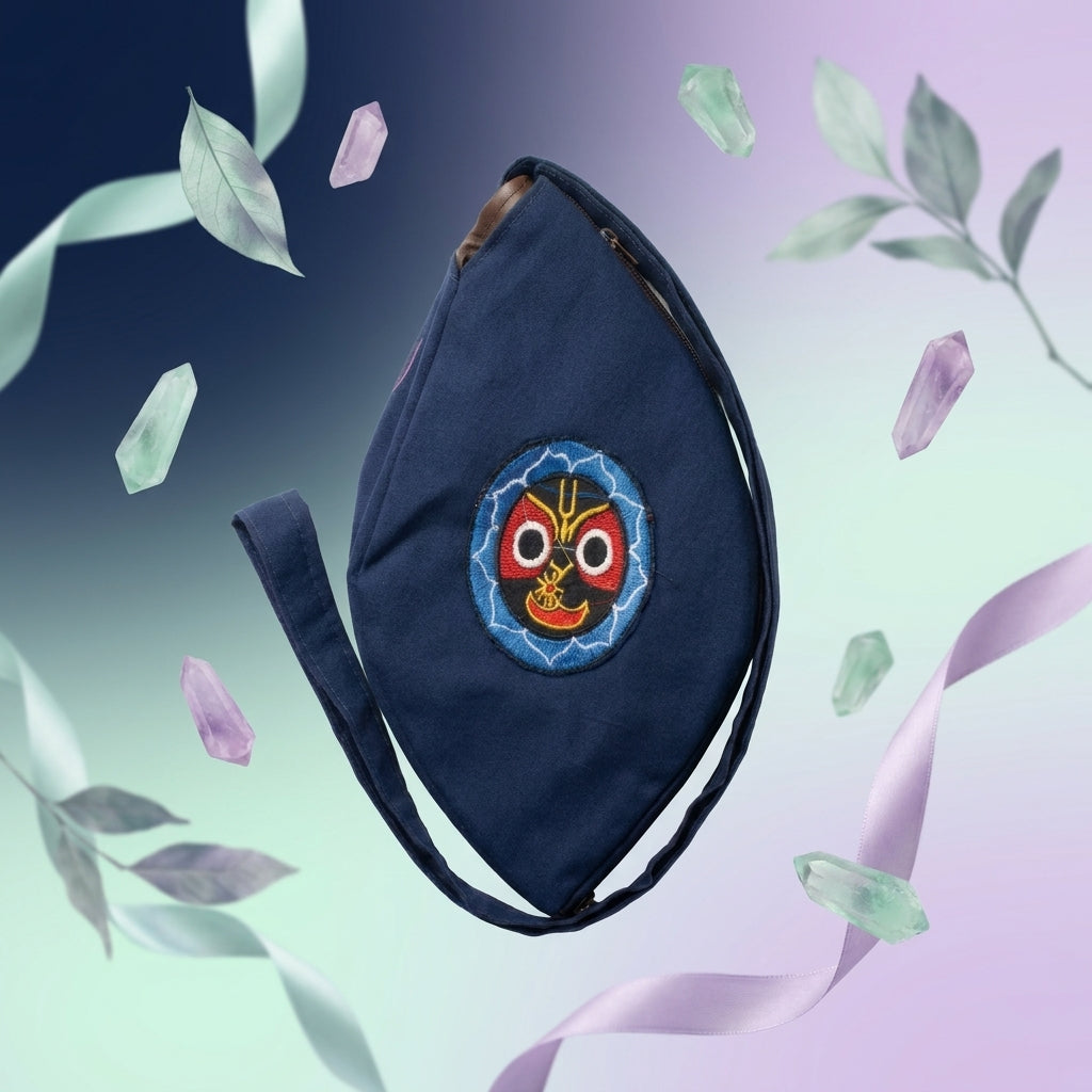 Lord Jagannath Digitally Printed Spiritual Japa Mala Bead Bag
