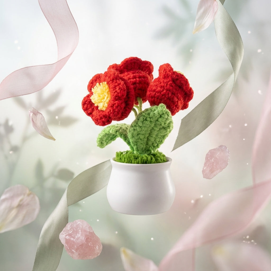 Hand made Crochet Flower Pot - 57374