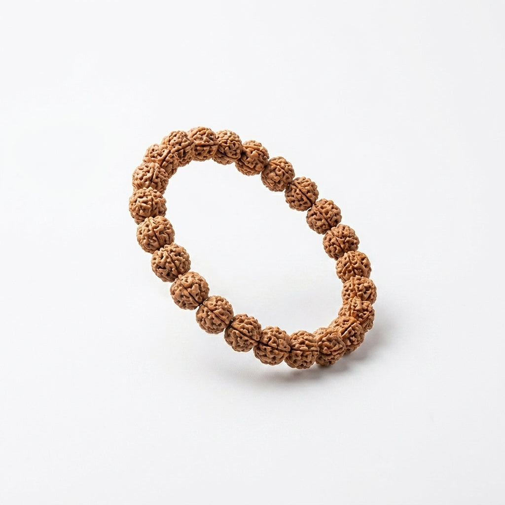 Rudraksha Beads Bracelet – Natural Spiritual Wrist Mala