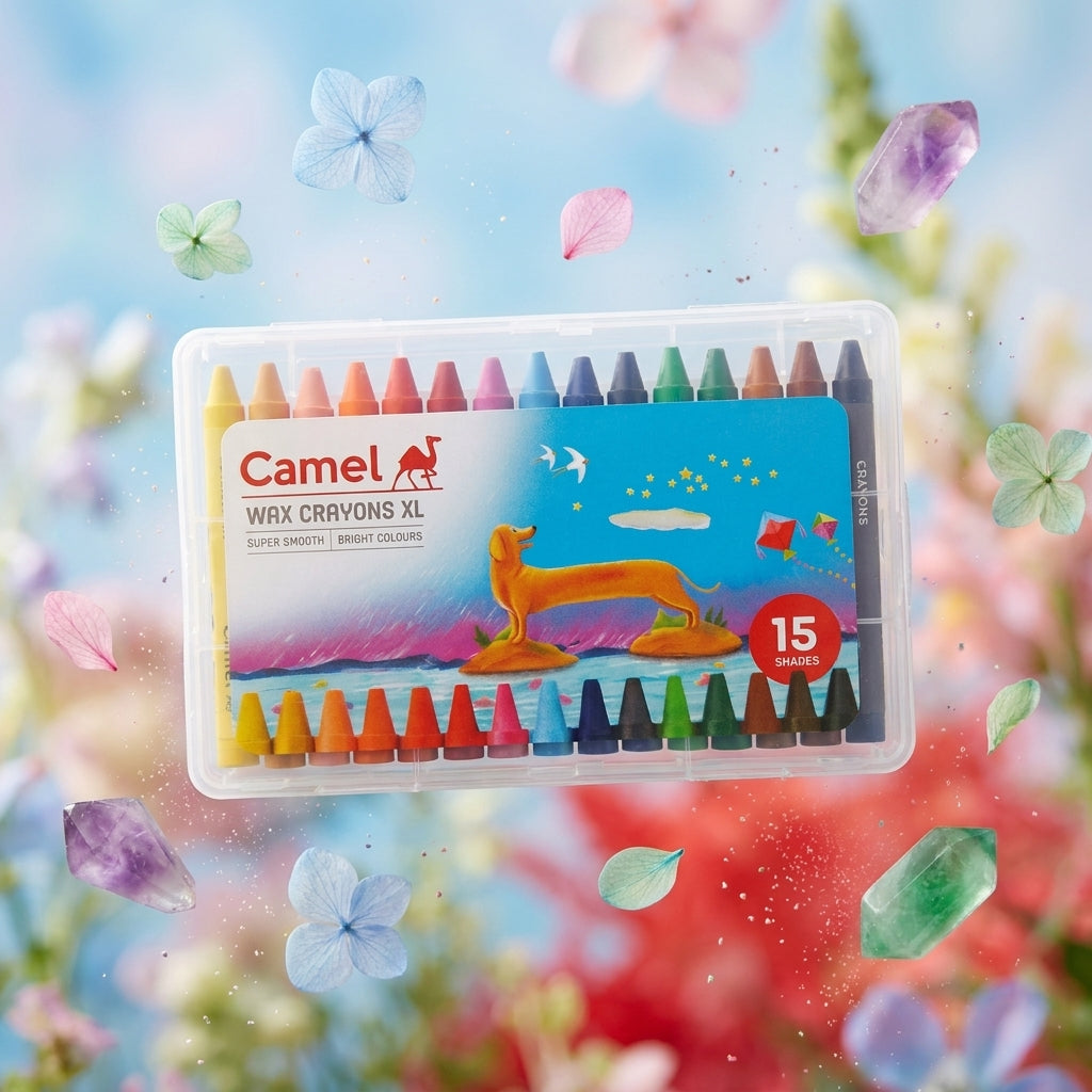 Camel Wax Crayons Set