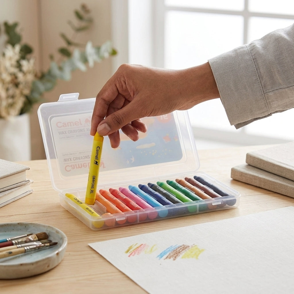 Camel Wax Crayons Set