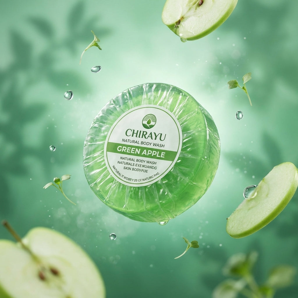 Handmade Green Apple Luxury Bathing Soap Bar