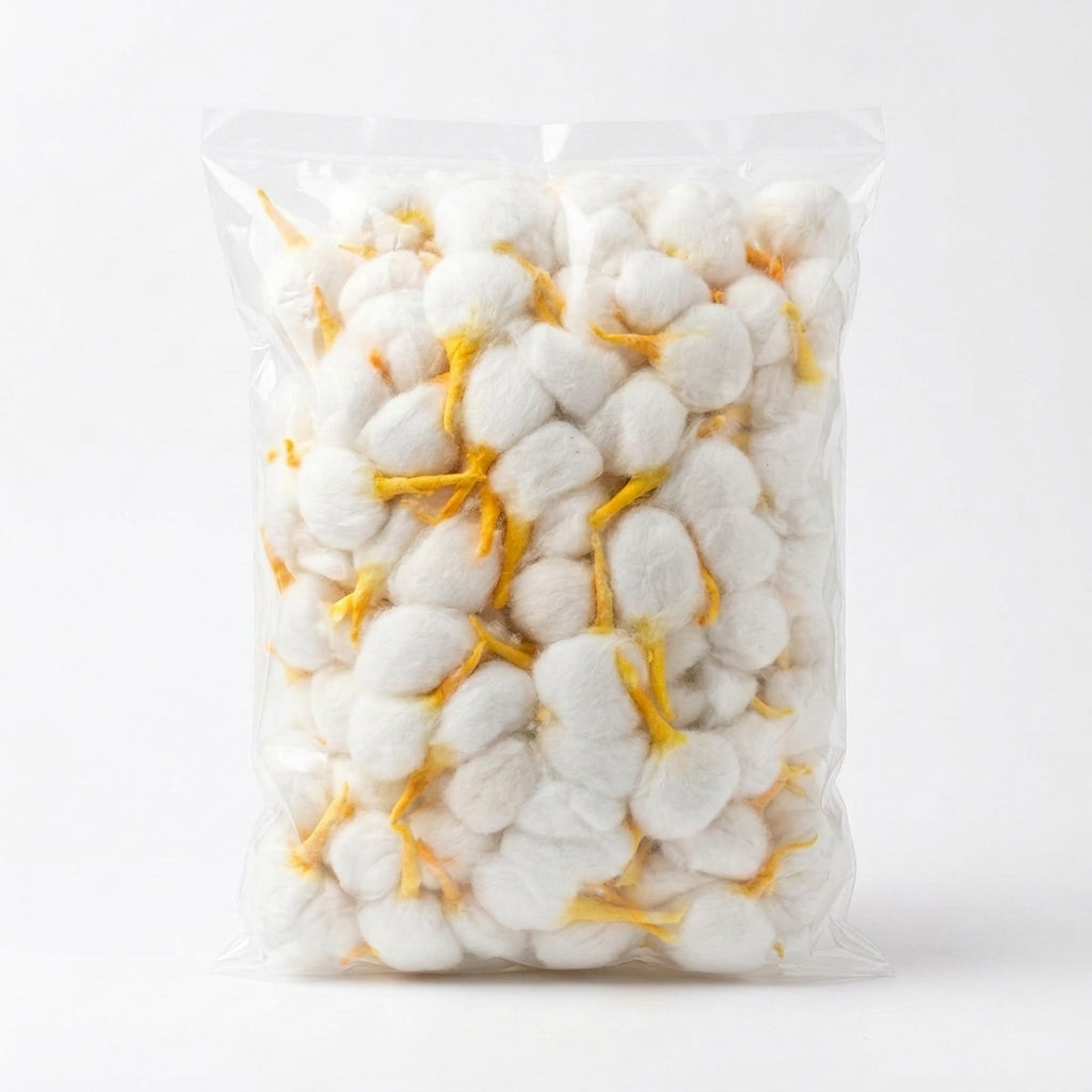 Round Yellow Cotton Wicks ( 50 Gram )