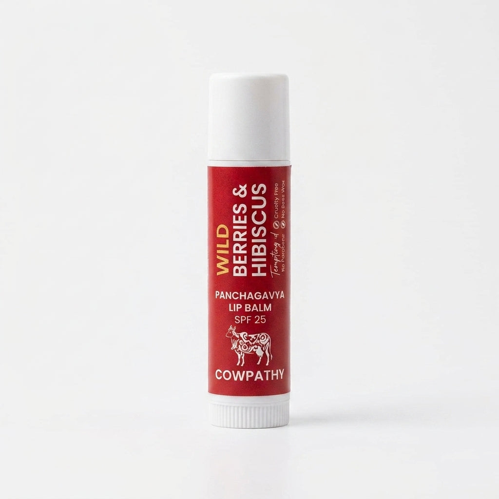 Panchgavya Lip Balm - Wild Berries & Hibiscus SPF 25