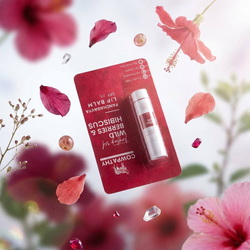 Panchgavya Lip Balm - Wild Berries & Hibiscus SPF 25