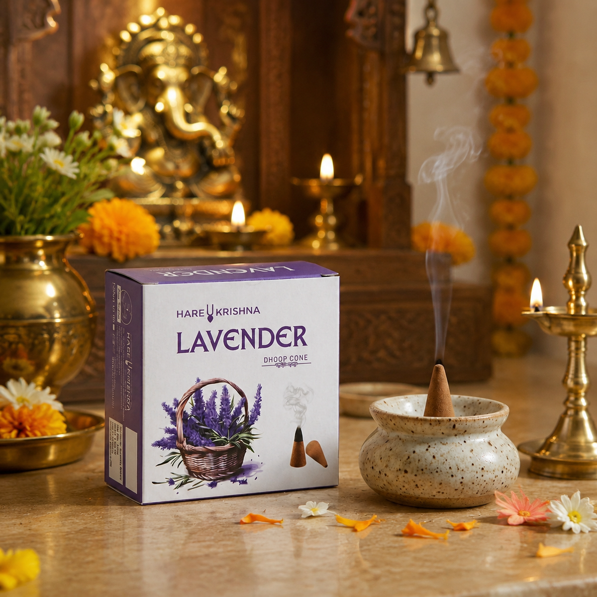 Lavender Dhoop Cones 200 GM