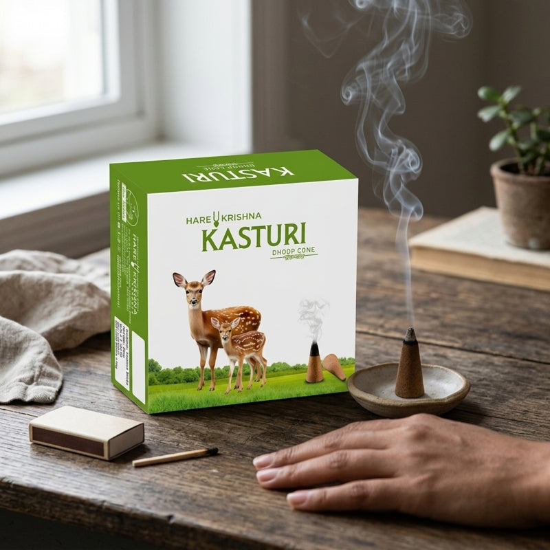 Premium Kasturi (Musk) Dhoop Cones