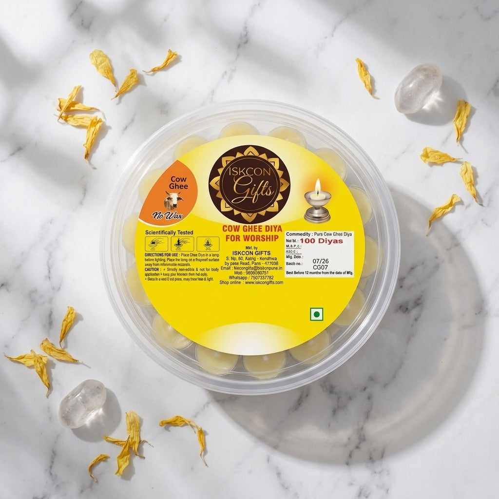 Pure Cow Ghee Platinum Ready Diya Wicks (Pack of 100)