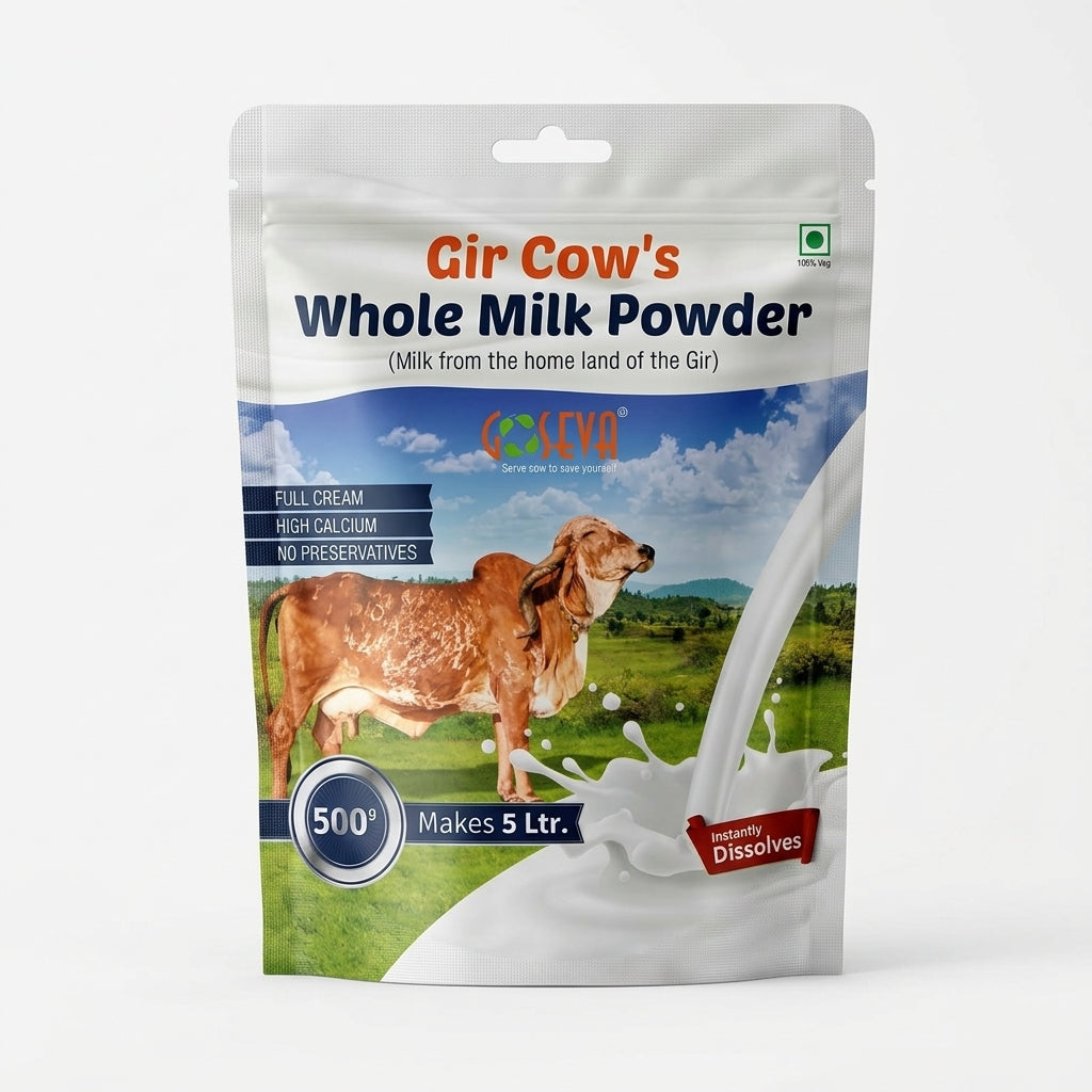 A2 Dry Whole Milk Powder: Pure Gir Cow Milk