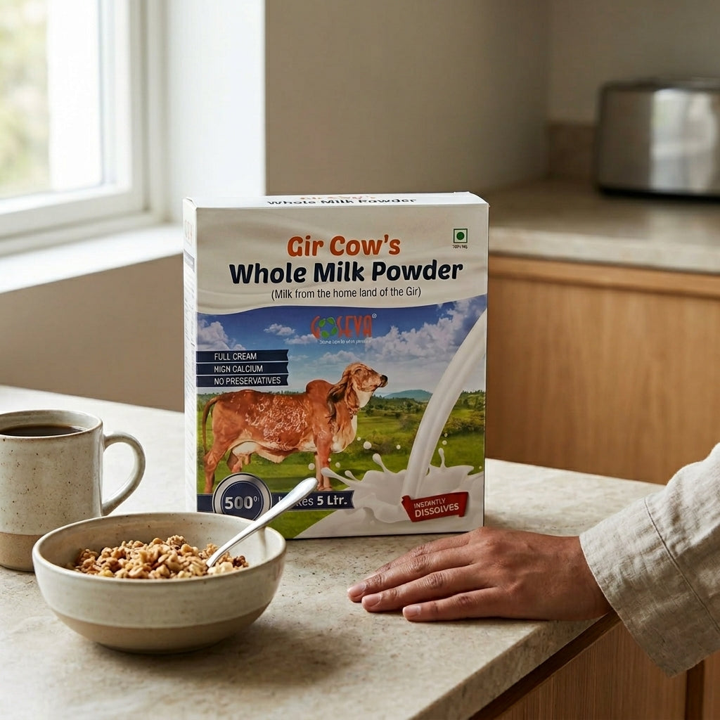 A2 Dry Whole Milk Powder: Pure Gir Cow Milk