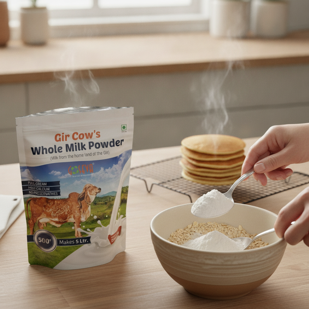 A2 Dry Whole Milk Powder: Pure Gir Cow Milk