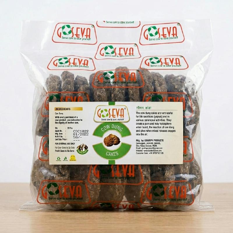 Goseva Cow Dung Cakes for Puja & Havan
