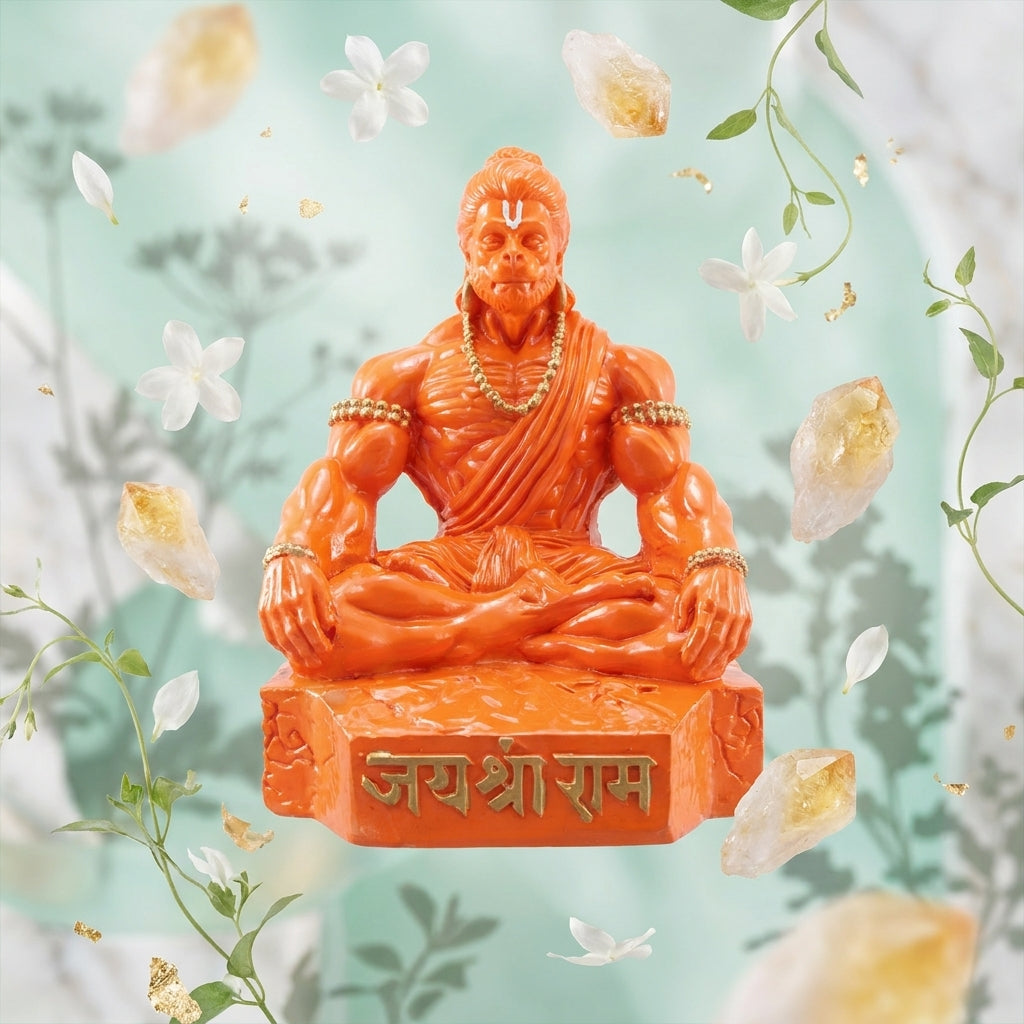 Hanuman Orange Polyfiber Idol