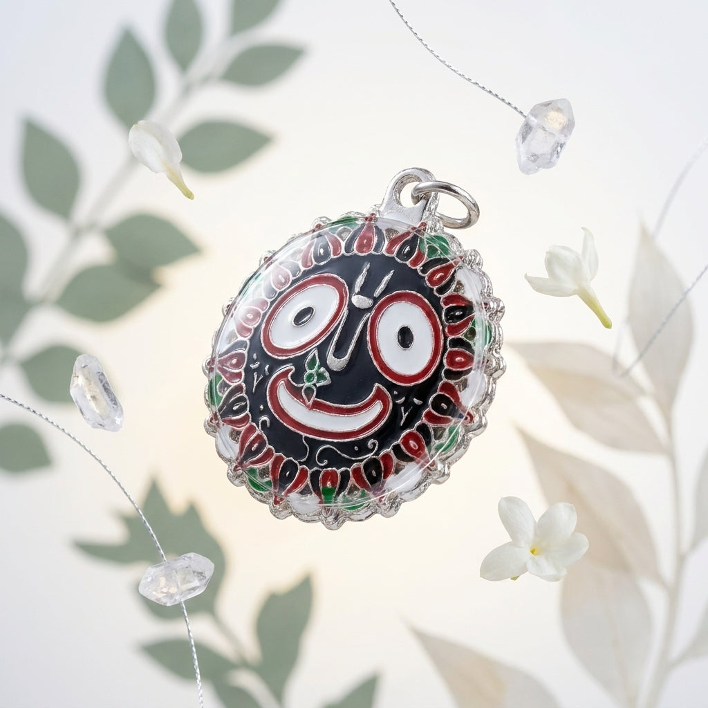 Jagannath Mahaprabhu - Leaf Pendant