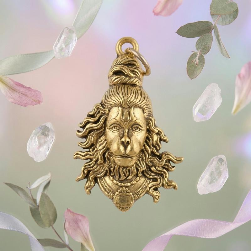 Mini Gold-Plated Narasimha Deva Locket