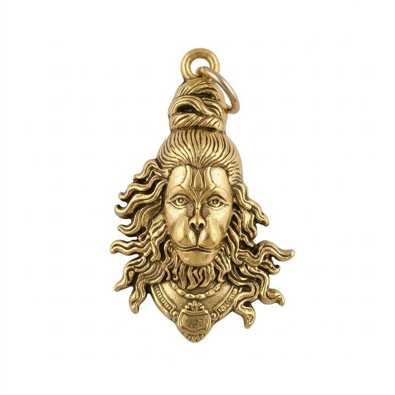 Mini Gold-Plated Narasimha Deva Locket