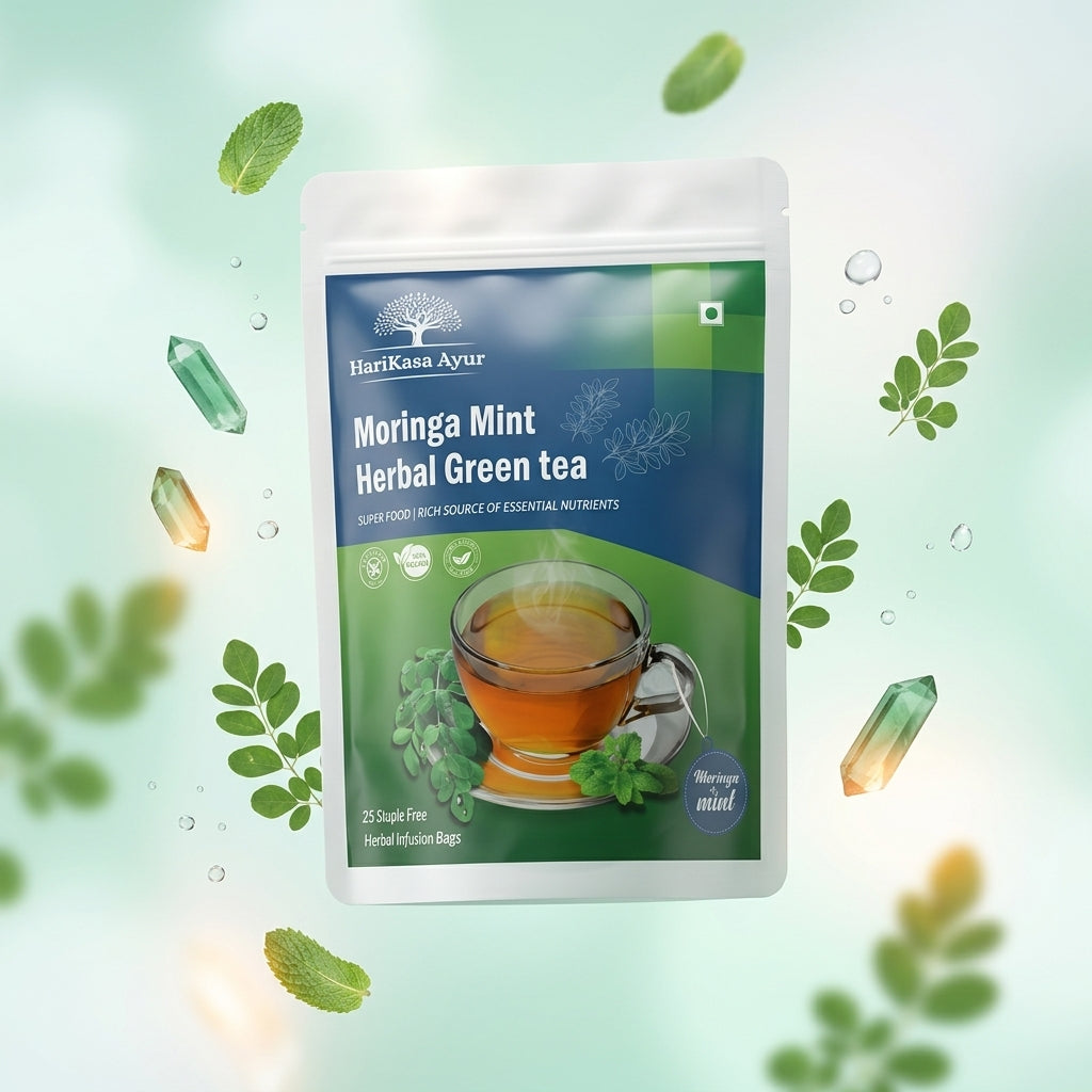 Moringa Mint Herbal Green Tea Blend (25 Pouches)