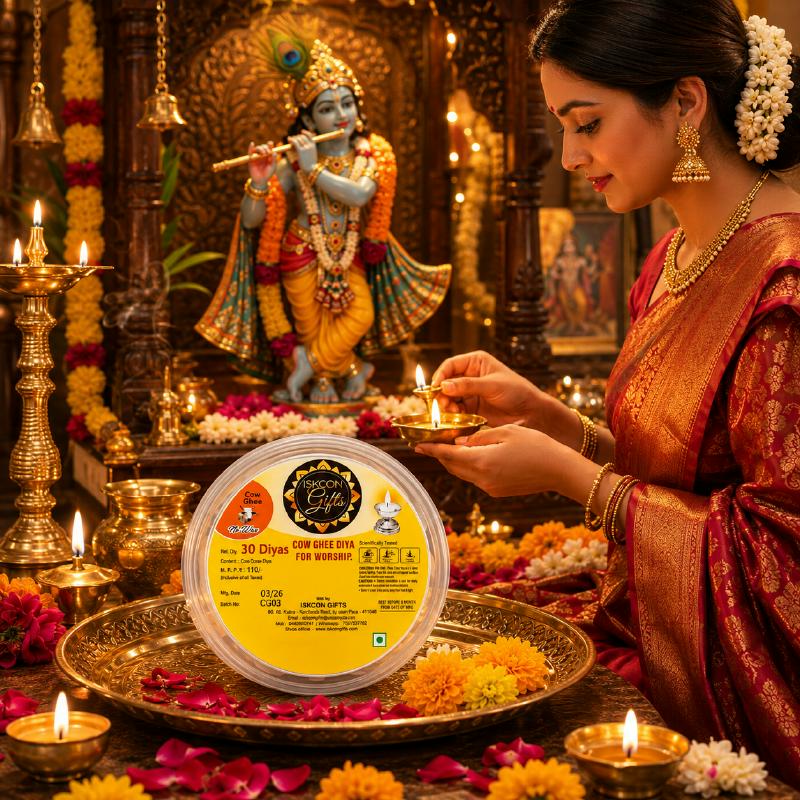 Pure Cow Ghee Platinum Ready Diya Wicks (Pack of 100)