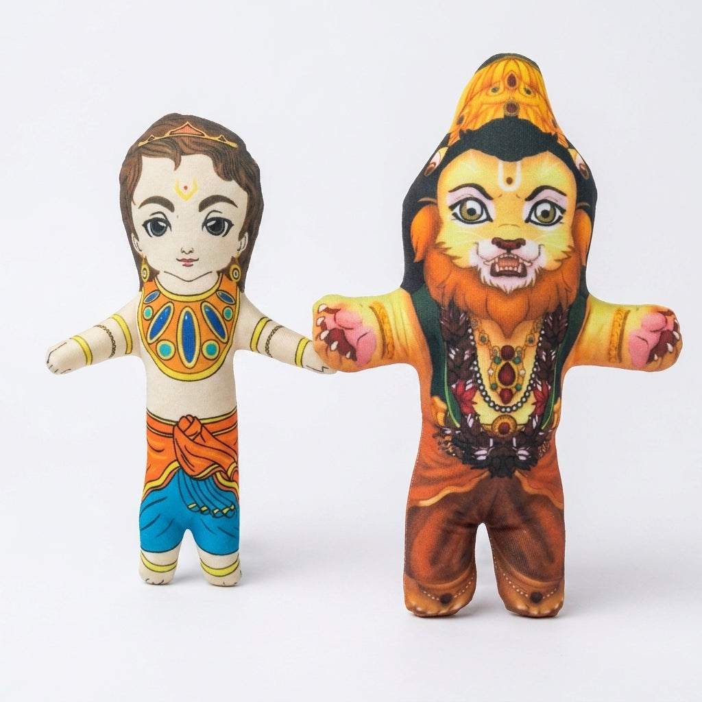 Soft Toy - Narsimha with Prahlad