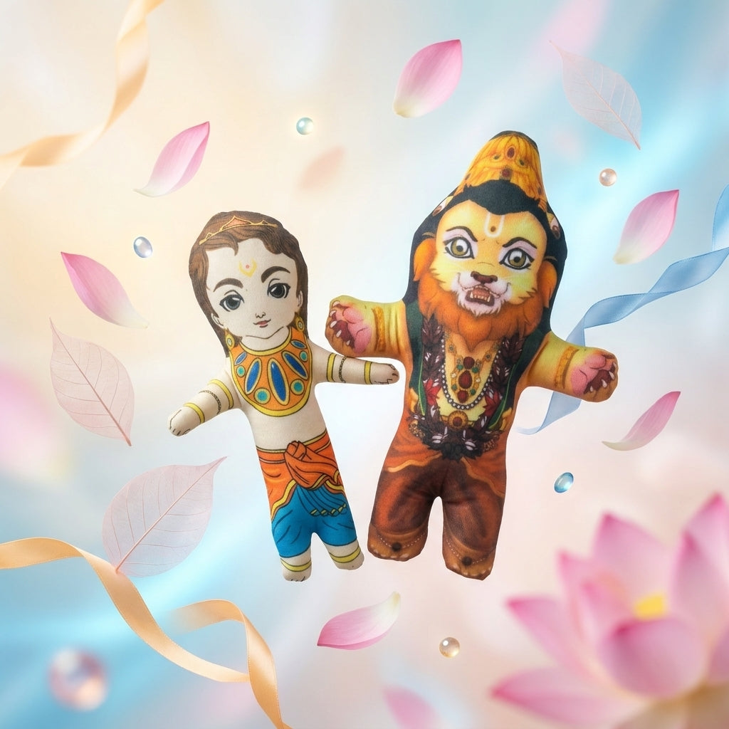 Soft Toy - Narsimha with Prahlad