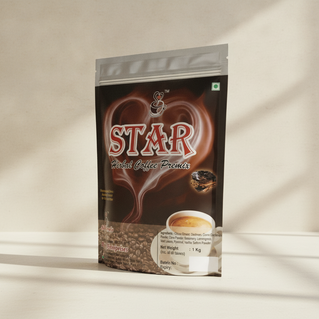 Star Premix Herbal Coffee: Wellness Drink Mix ( 1 KG )