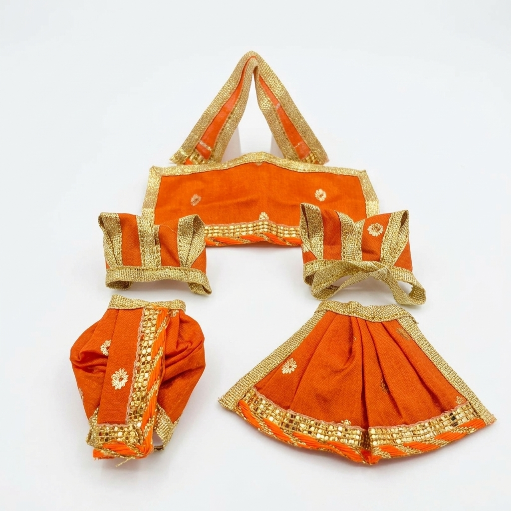 Radha Krishna Deity Dress - 2 inch - 35424