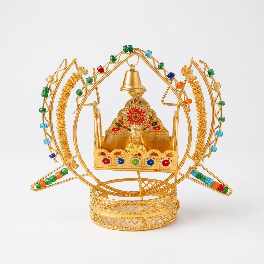 Jhulla Metal Lotus Small ( Round base )
